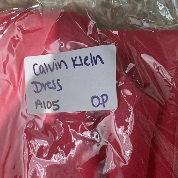 Calvin Klein CK Pink Midi Sleeveless Dress Size 0 P - Picture 10 of 10